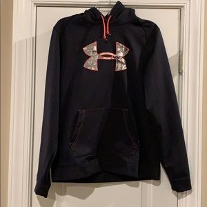 Under Armour black/pink hoodie